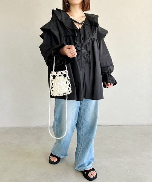 2WAYビーズミニバッグ パーティーバッグ | MD1241008 | アイボリー