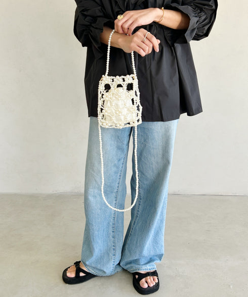 2WAYビーズミニバッグ パーティーバッグ | MD1241008 | アイボリー