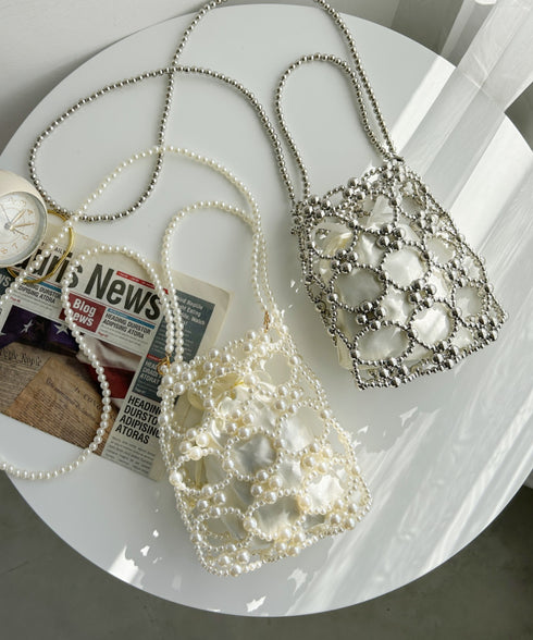 2WAYビーズミニバッグ パーティーバッグ | MD1241008 | アイボリー