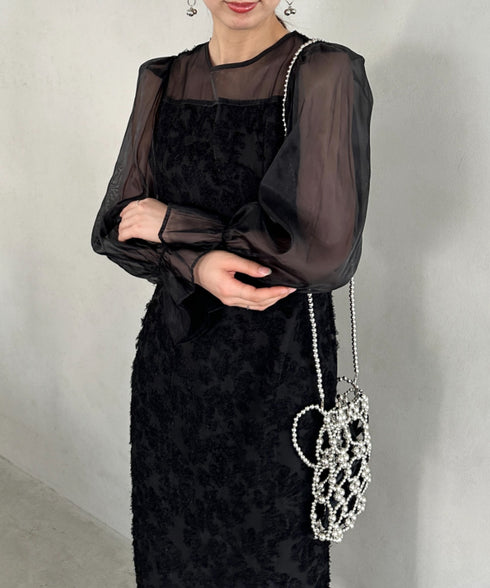 2WAYビーズミニバッグ パーティーバッグ | MD1241008 | ブラック