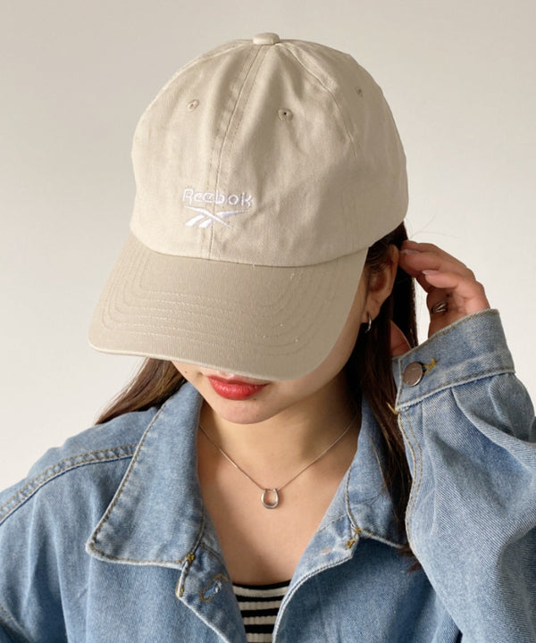 【Reebok/リーボック】別注 ワンポイント 刺繍 ローキャップ | MD5241001 | グレイッシュベージュ