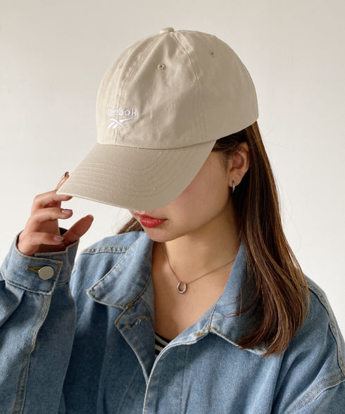 【Reebok/リーボック】別注 ワンポイント 刺繍 ローキャップ | MD5241001 | グレイッシュベージュ