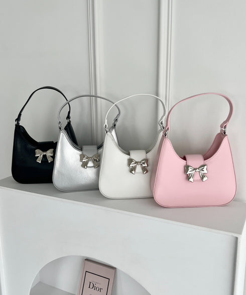 2WAYリボンメタルチャームバッグ | LO1241458 | ピンク