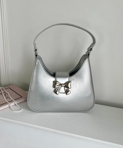 2WAYリボンメタルチャームバッグ | LO1241458 | シルバー