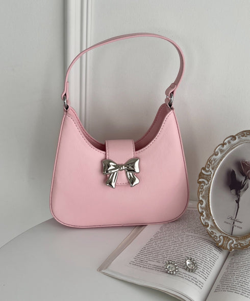 2WAYリボンメタルチャームバッグ | LO1241458 | ピンク