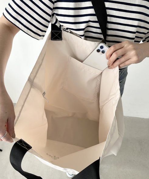 THE NORTH FACE(ザ・ノースフェイス)/ショッパーバッグ エコバッグ 大容量 大きいサイズ/TNF SHOPPER BAG L | IM1242022 | クリーム