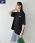 【WEB限定 別注】Reebok(リーボック)/ワンポイント ロゴ刺繍 クルーネック 半袖 Tシャツ | IM2242035 | ブラック