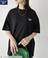 【WEB限定 別注】Reebok(リーボック)/ワンポイント ロゴ刺繍 クルーネック 半袖 Tシャツ | IM2242035 | ブラック