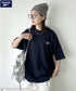 【WEB限定 別注】Reebok(リーボック)/ワンポイント ロゴ刺繍 クルーネック 半袖 Tシャツ | IM2242035 | ネイビー