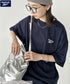 【WEB限定 別注】Reebok(リーボック)/ワンポイント ロゴ刺繍 クルーネック 半袖 Tシャツ | IM2242035 | ネイビー