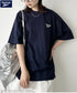 【WEB限定 別注】Reebok(リーボック)/ワンポイント ロゴ刺繍 クルーネック 半袖 Tシャツ | IM2242035 | ネイビー