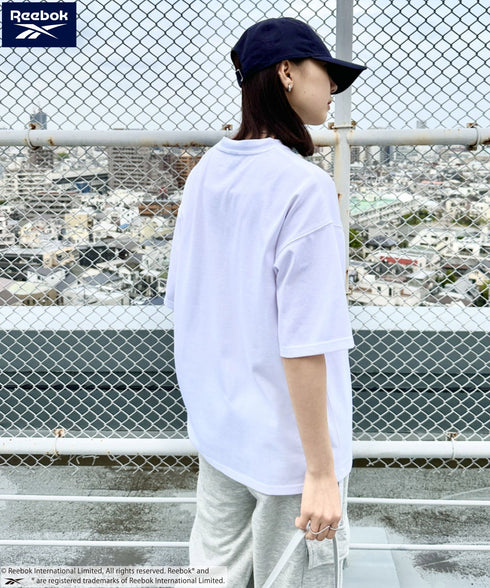 【WEB限定 別注】Reebok(リーボック)/ワンポイント ロゴ刺繍 クルーネック 半袖 Tシャツ | IM2242035 | ホワイト