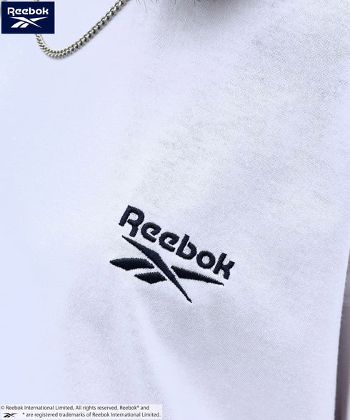 【WEB限定 別注】Reebok(リーボック)/ワンポイント ロゴ刺繍 クルーネック 半袖 Tシャツ | IM2242035 | ホワイト