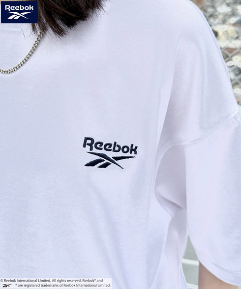 【WEB限定 別注】Reebok(リーボック)/ワンポイント ロゴ刺繍 クルーネック 半袖 Tシャツ | IM2242035 | ホワイト