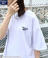 【WEB限定 別注】Reebok(リーボック)/ワンポイント ロゴ刺繍 クルーネック 半袖 Tシャツ | IM2242035 | ホワイト