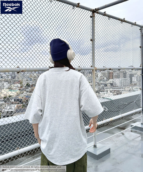 【WEB限定 別注】Reebok(リーボック)/ワンポイント ロゴ刺繍 クルーネック 半袖 Tシャツ | IM2242035 | グレー
