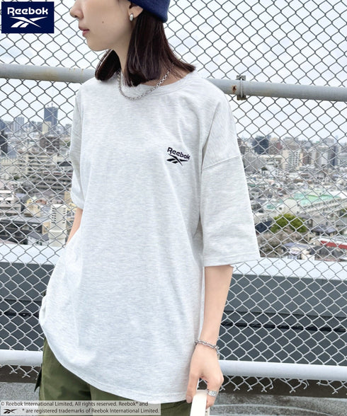 【WEB限定 別注】Reebok(リーボック)/ワンポイント ロゴ刺繍 クルーネック 半袖 Tシャツ | IM2242035 | グレー