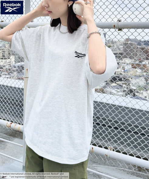 【WEB限定 別注】Reebok(リーボック)/ワンポイント ロゴ刺繍 クルーネック 半袖 Tシャツ | IM2242035 | グレー