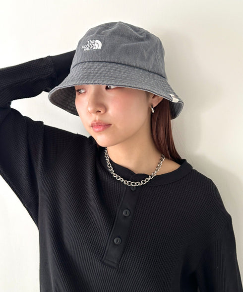 THE NORTH FACE(ザ・ノースフェイス)/ワンポイント ブランドロゴ刺繍 バケットハット/STANDARD BUCKET HAT | IM5242030 | グレー
