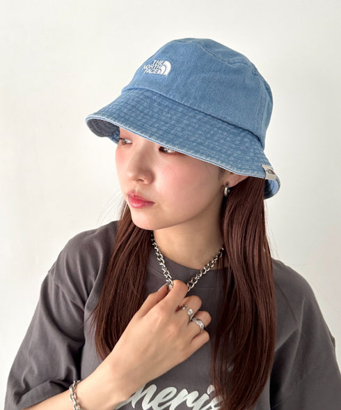 THE NORTH FACE(ザ・ノースフェイス)/ワンポイント ブランドロゴ刺繍 バケットハット/STANDARD BUCKET HAT | IM5242030 | ブルー