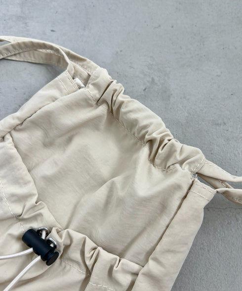 サイドリボンナイロンショルダーバッグ | NU1241511 | アイボリー