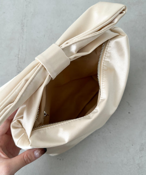 リボンモチーフ スクエアハンドバッグ | CL1241494 | ゴールド