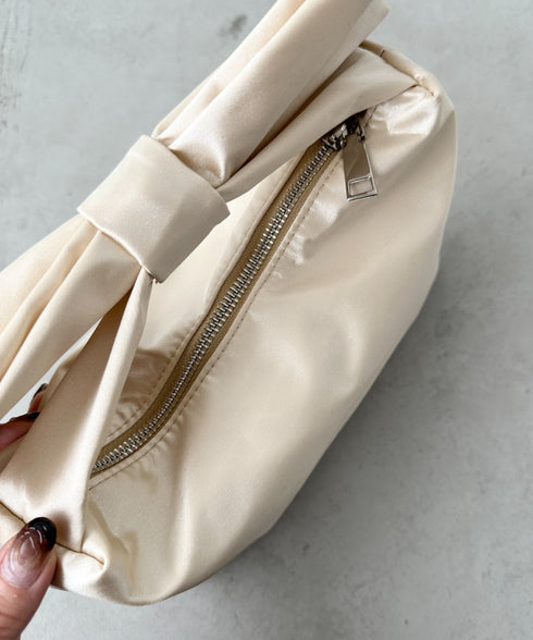 リボンモチーフ スクエアハンドバッグ | CL1241494 | ゴールド