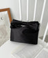 リボンモチーフ スクエアハンドバッグ | CL1241494 | ブラック