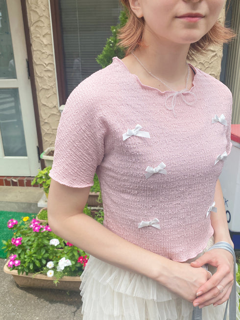 リボンメロウTシャツ | SL2233623 | ピンク