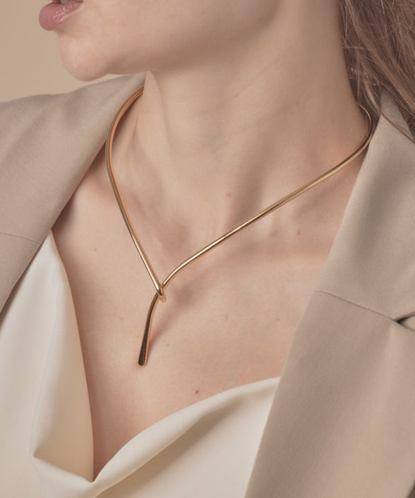 Y字フックメタルチョーカー/ネックカフ-metal choker/neck cuff- | SW4241455 | ゴールド