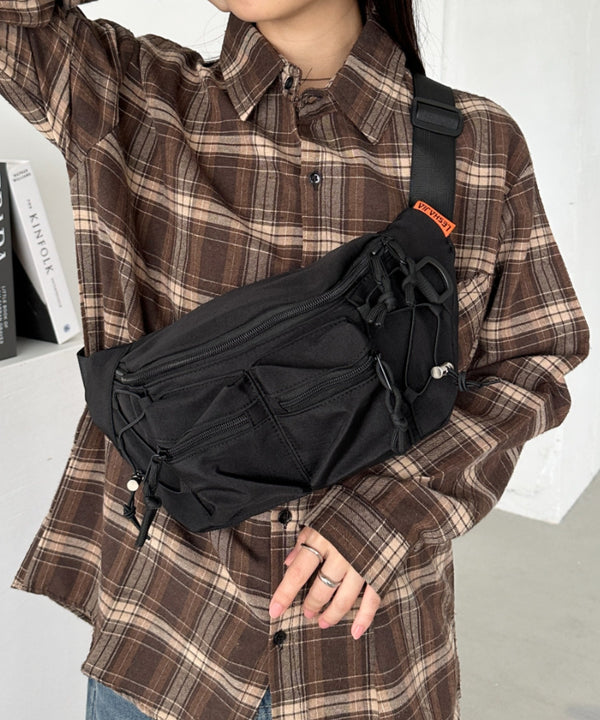 ドロストポケットボディバッグ/ウエストバッグ | CL1241513 | ブラック