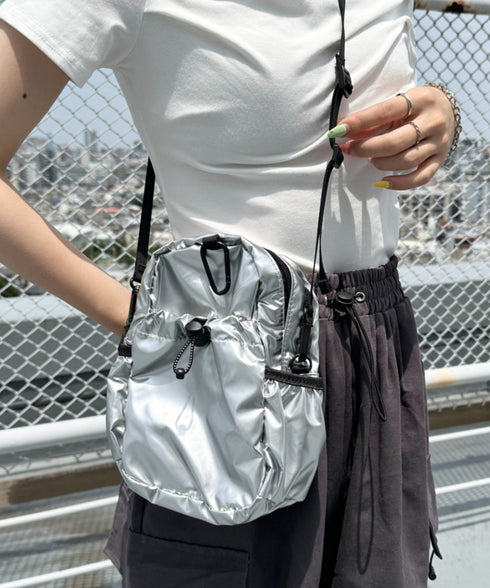 ドロストスクエアサコッシュ/ショルダーバッグ | CL1241514 | シルバー