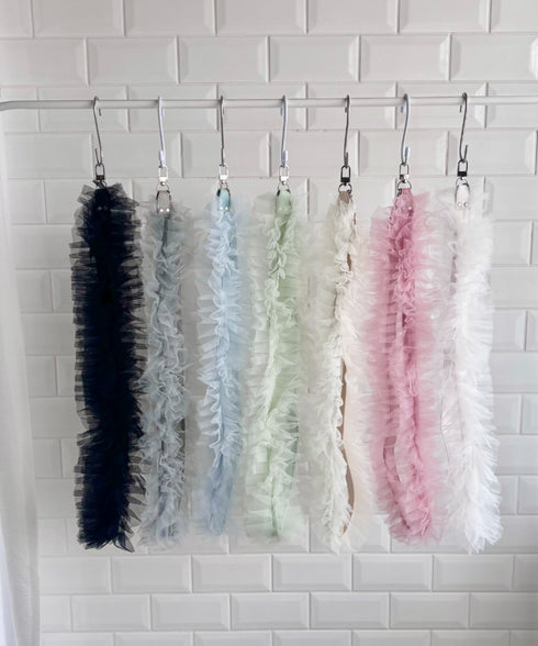 【7色展開】チュールフリルスマホショルダー | CL6241515 | ホワイト