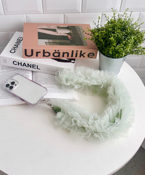 【7色展開】チュールフリルスマホショルダー | CL6241515 | グリーン