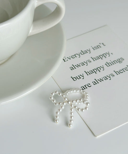 パールリボン ビーズリング | IS4241489 | ホワイト