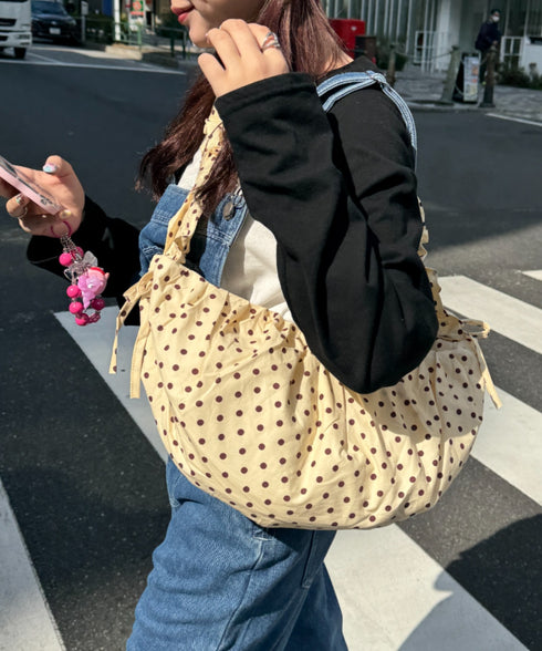 ドットクシュクシュショルダーバッグ | NU1241578 | アイボリー