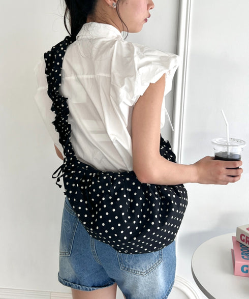 ドットクシュクシュショルダーバッグ | NU1241578 | ブラック