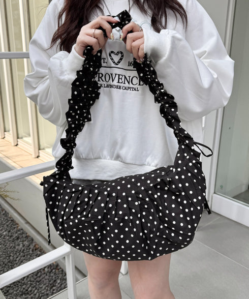 ドットクシュクシュショルダーバッグ | NU1241578 | ブラック