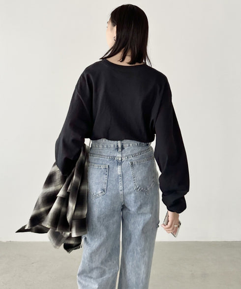 GILDAN(ギルダン) /ベーシック ロングスリーブ Tシャツ コットン ビッグシルエット オーバーサイズ サイズカラバリ豊富 長袖 ロンT 6.0オンス | 2193062 | ブラック