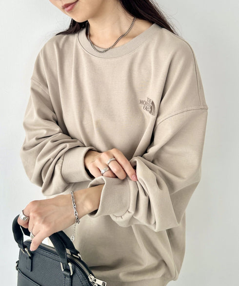 THE NORTH FACE(ザ・ノースフェイス)/ワンポイント刺繍スウェット クルーネック 長袖トレーナー/GO-TO SWEATSHIRTS | IM2243008 | ベージュ