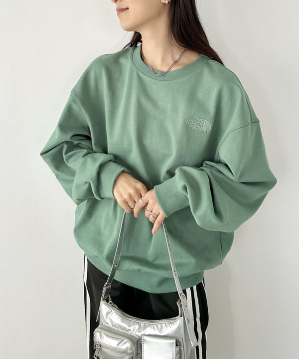 THE NORTH FACE(ザ・ノースフェイス)/ワンポイント刺繍スウェット クルーネック 長袖トレーナー/GO-TO SWEATSHIRTS | IM2243008 | グリーン