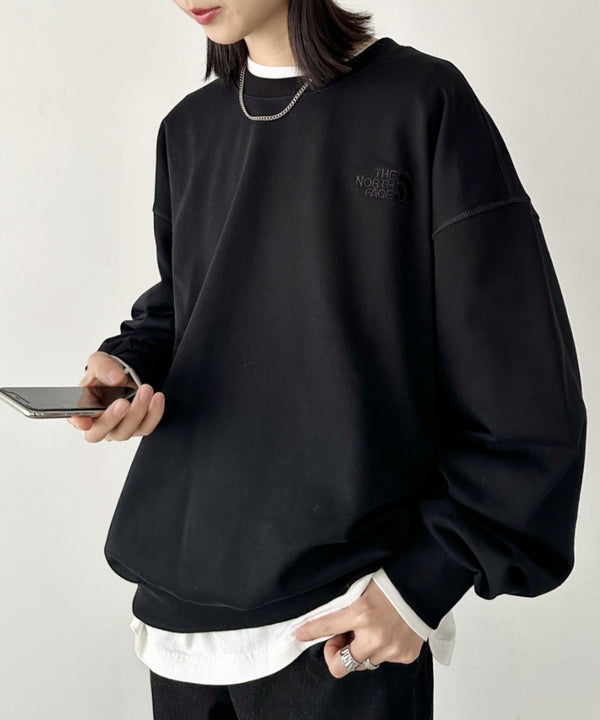 THE NORTH FACE(ザ・ノースフェイス)/ワンポイント刺繍スウェット クルーネック 長袖トレーナー/GO-TO SWEATSHIRTS | IM2243008 | ブラック