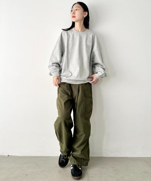 THE NORTH FACE(ザ・ノースフェイス)/ワンポイント刺繍スウェット クルーネック 長袖トレーナー/GO-TO SWEATSHIRTS | IM2243008 | グレー