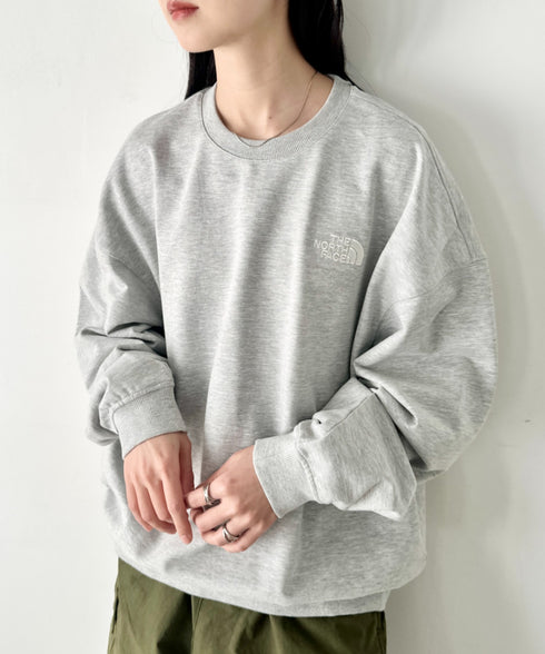 THE NORTH FACE(ザ・ノースフェイス)/ワンポイント刺繍スウェット クルーネック 長袖トレーナー/GO-TO SWEATSHIRTS | IM2243008 | グレー