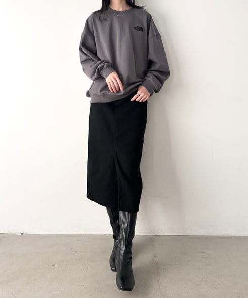 THE NORTH FACE(ザ・ノースフェイス)/ワンポイント刺繍スウェット クルーネック 長袖トレーナー/GO-TO SWEATSHIRTS | IM2243008 | ダークグレー