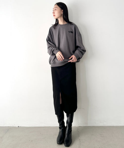 THE NORTH FACE(ザ・ノースフェイス)/ワンポイント刺繍スウェット クルーネック 長袖トレーナー/GO-TO SWEATSHIRTS | IM2243008 | ダークグレー