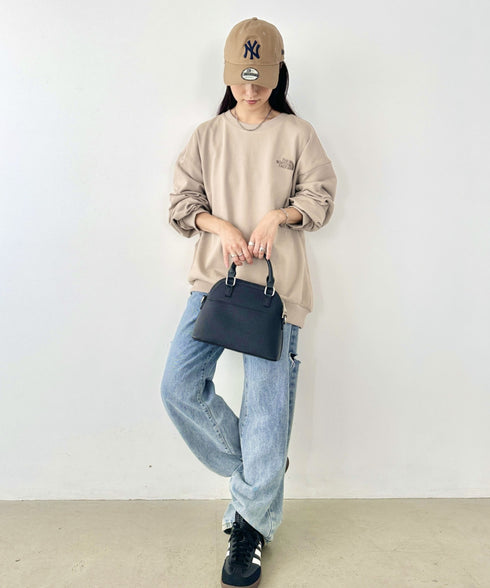 THE NORTH FACE(ザ・ノースフェイス)/ワンポイント刺繍スウェット クルーネック 長袖トレーナー/GO-TO SWEATSHIRTS | IM2243008 | ベージュ