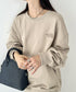 THE NORTH FACE(ザ・ノースフェイス)/ワンポイント刺繍スウェット クルーネック 長袖トレーナー/GO-TO SWEATSHIRTS | IM2243008 | ベージュ