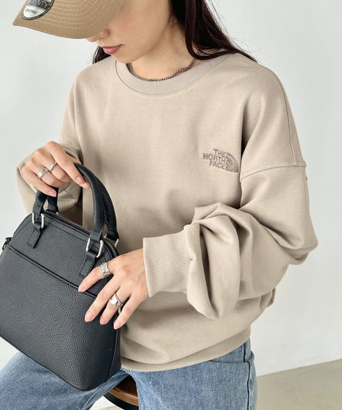 THE NORTH FACE(ザ・ノースフェイス)/ワンポイント刺繍スウェット クルーネック 長袖トレーナー/GO-TO SWEATSHIRTS | IM2243008 | ベージュ
