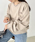 THE NORTH FACE(ザ・ノースフェイス)/ワンポイント刺繍スウェット クルーネック 長袖トレーナー/GO-TO SWEATSHIRTS | IM2243008 | ベージュ